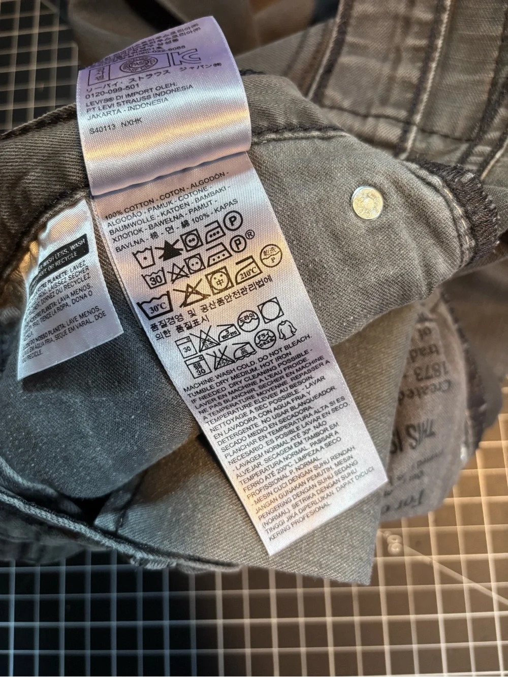 514 Levi’s Jean - Dark Gray Straight Leg Fit Sz 32x32
